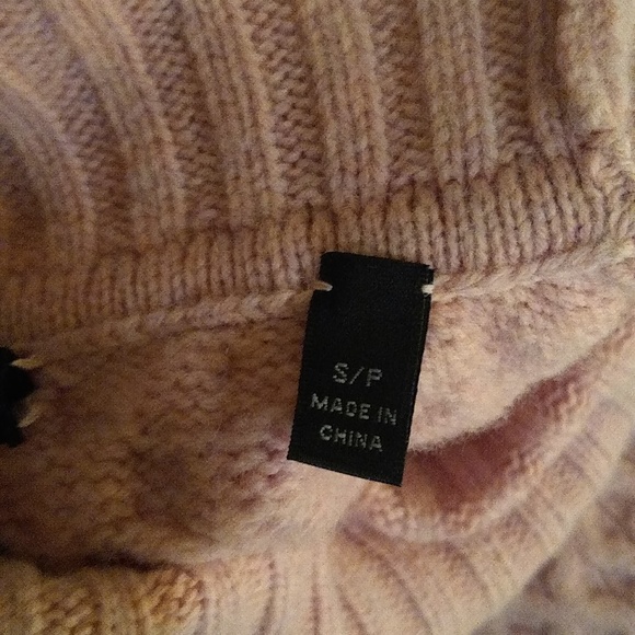 ATM baby pink thick ribbed cropped sweater size small- - Picture 5 of 9